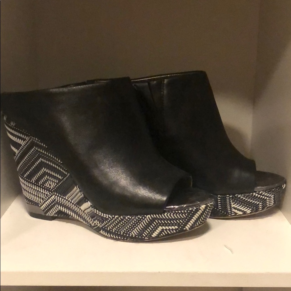 Sam Edelman wedge clog shoes